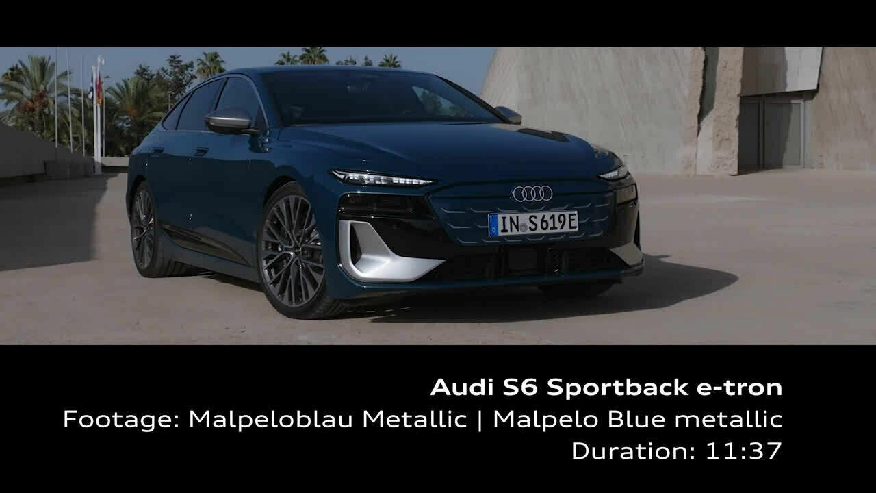 Audi S6 Sportback e-tron Malpeloblau – Footage (On-Location)