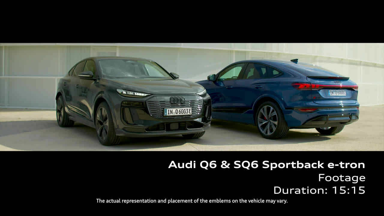 Audi Q6 Sportback e-tron, Audi SQ6 Sportback e-tron – Footage (dynamisch)
