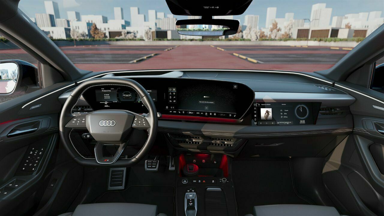 Audi Q6 e-tron – Neues Anzeigen-Bedienkonzept – Animation