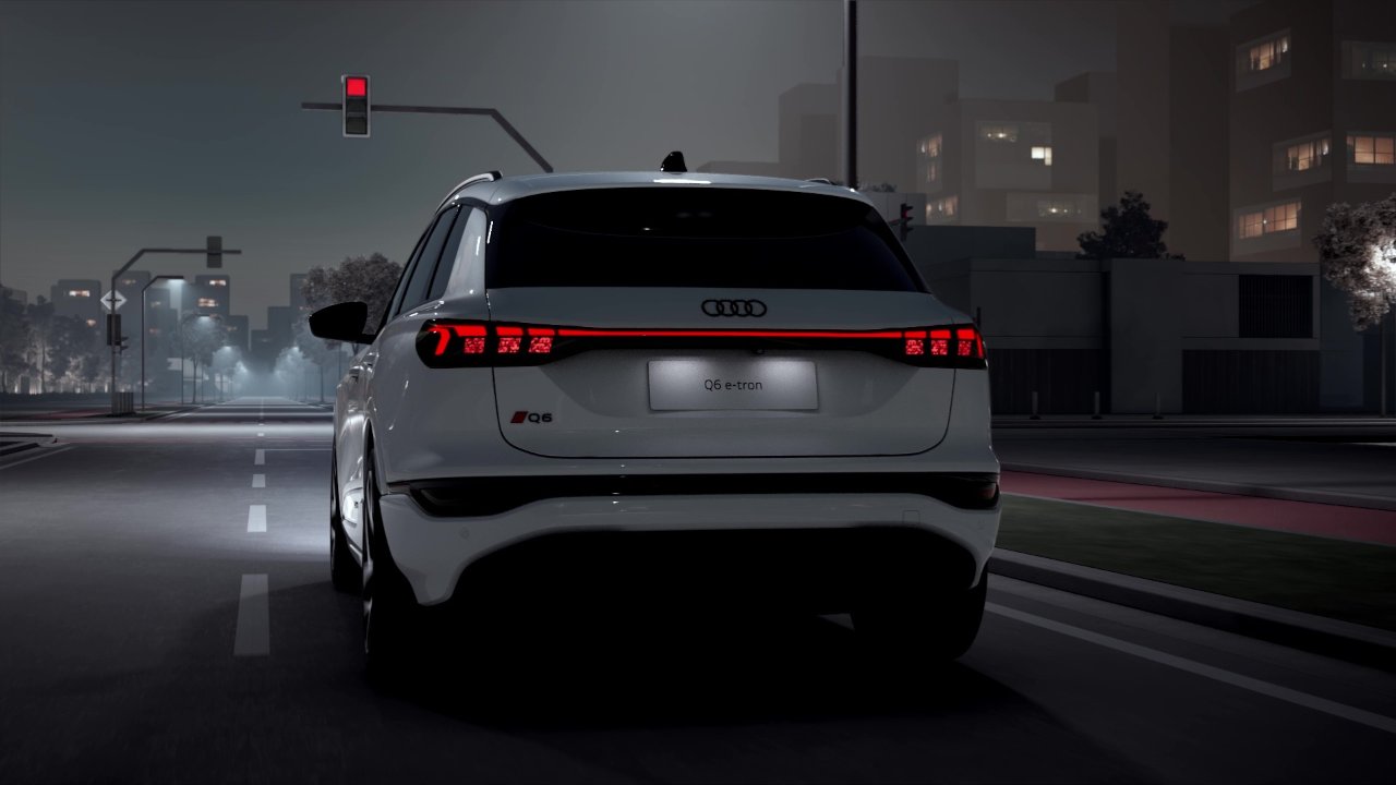 Audi Q6 e-tron – Digital OLED rear lights – Animation | Video | audi.com