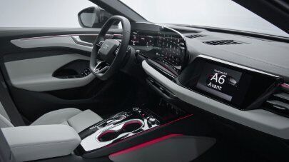 The interior design of the Audi A6 Avant (vertical)