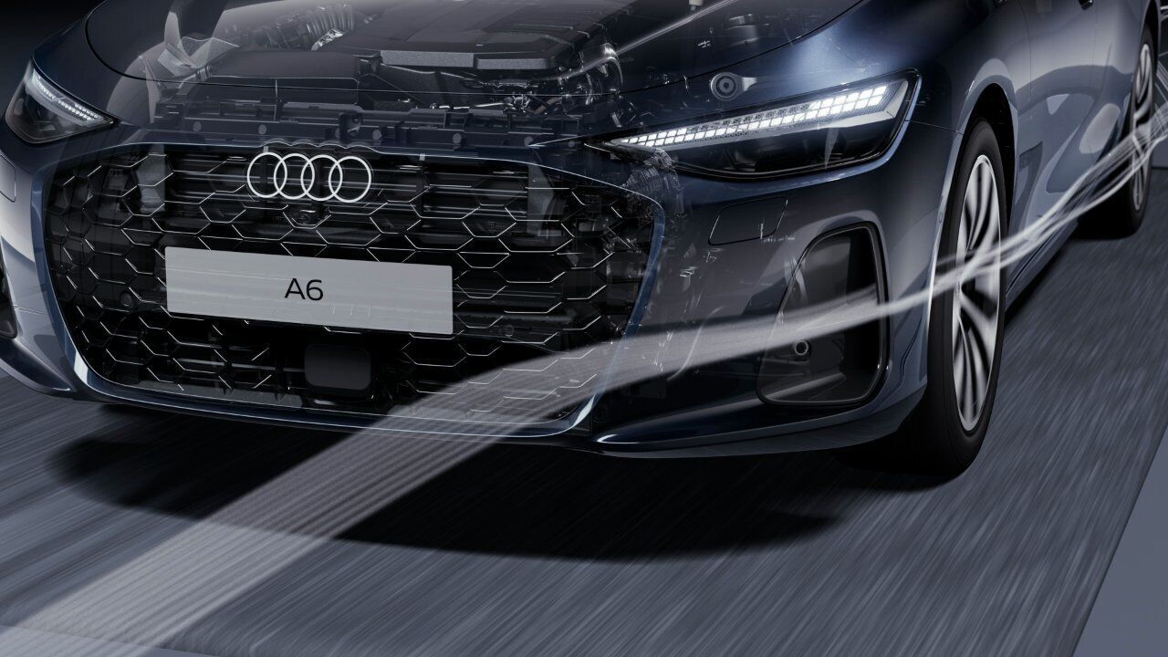 Audi A6 Limousine – Aerodynamik – Animation