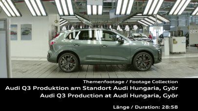 Audi Q3 SUV Produktion am Standort Győr – Footage (vertikal)