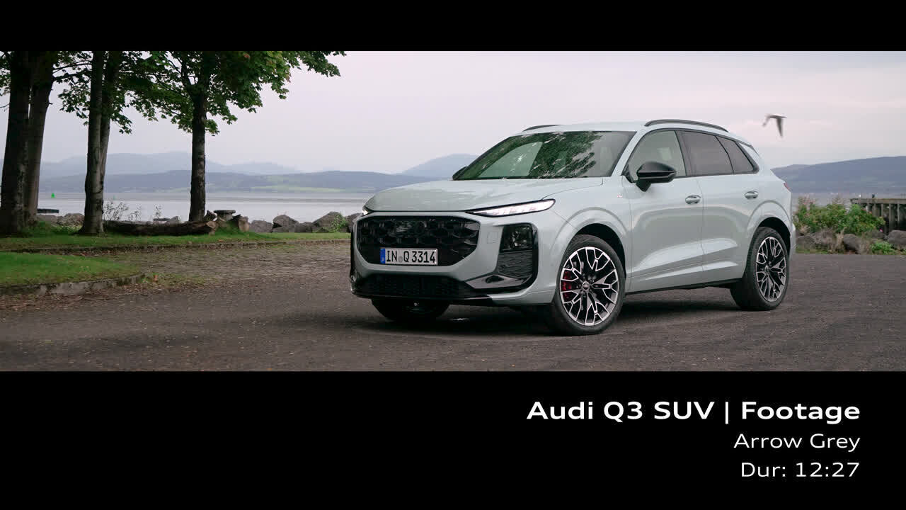 Audi Q3 SUV Arrow Grey – Footage (on location)