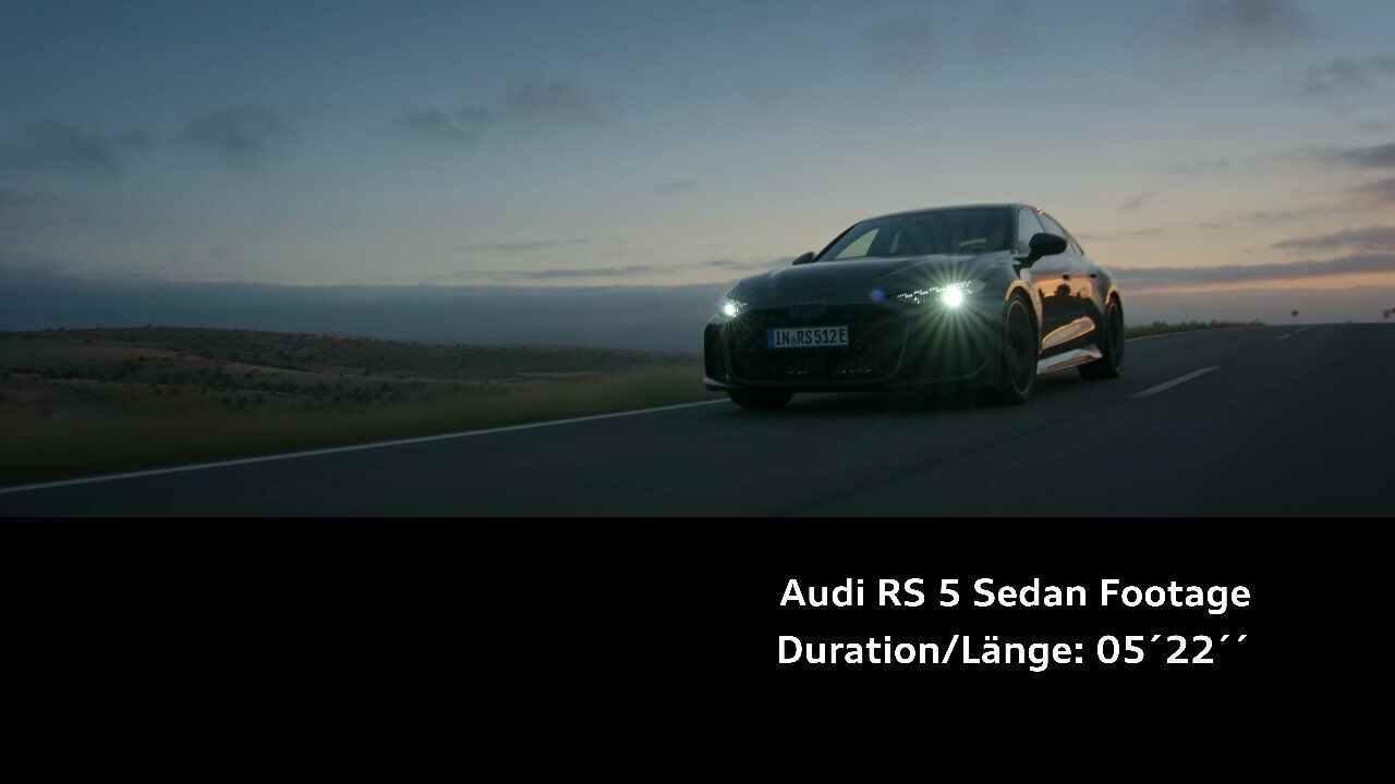 Audi RS 5 Limousine – Footage (dynamisch)