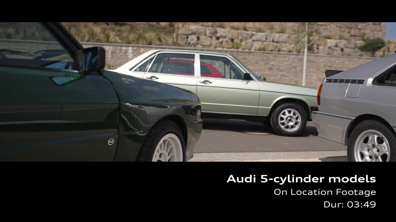 Audi 5-cylinder models – Footage (on location)