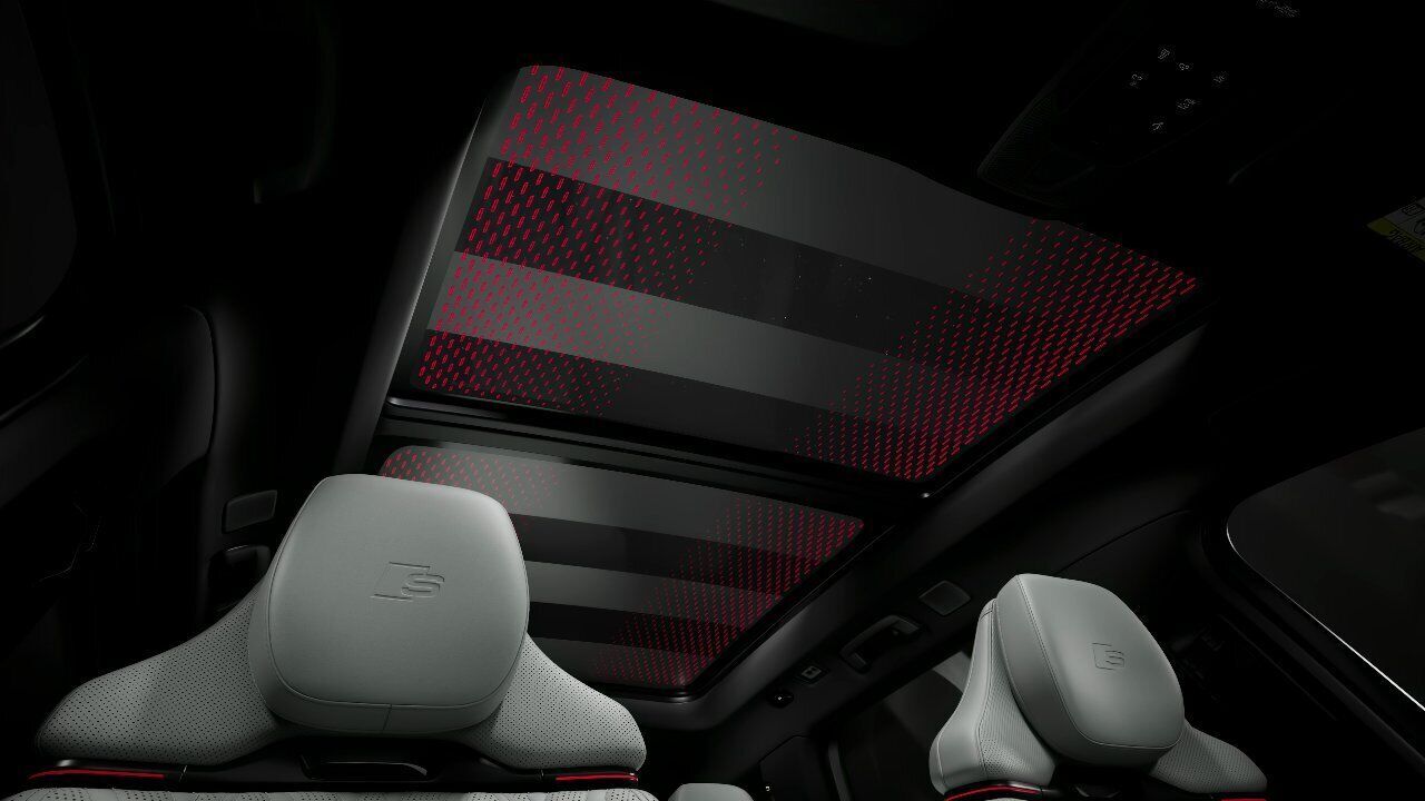 Audi Q9 Prototype – Interieur und beleuchtetes Glasdach – Animation