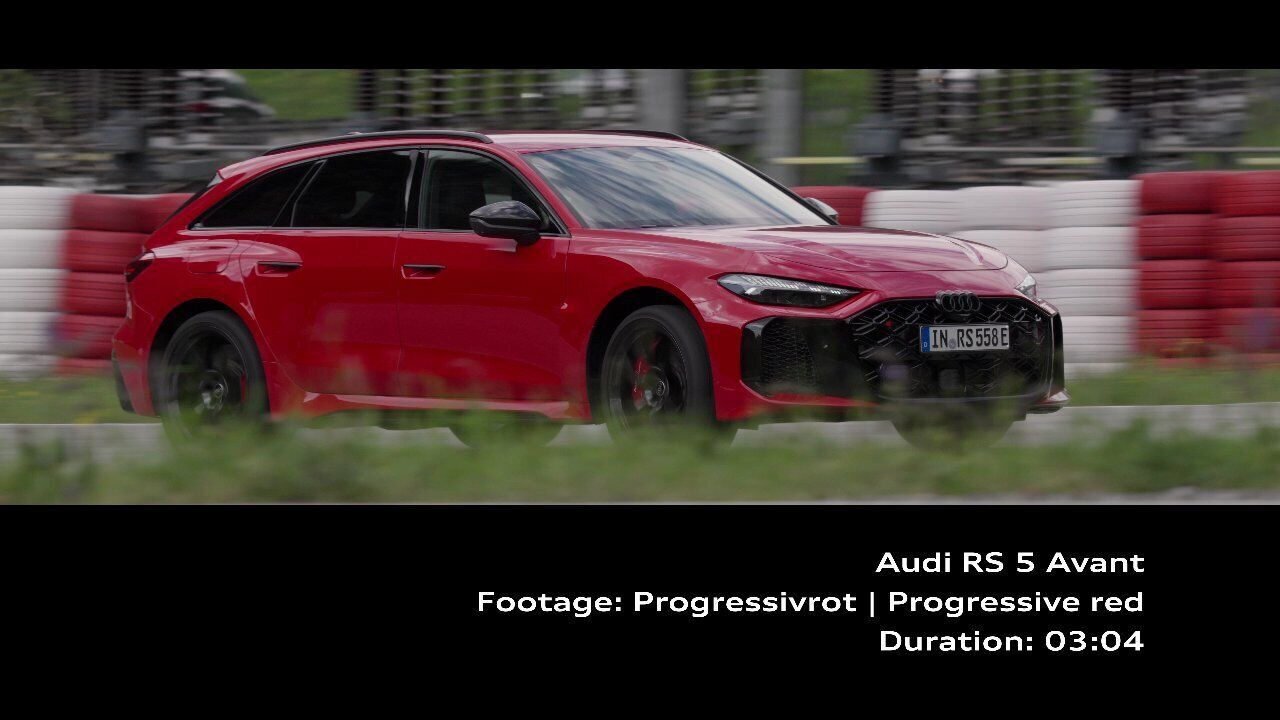 Audi RS 5 Avant Progressivrot – Footage (On-Location)