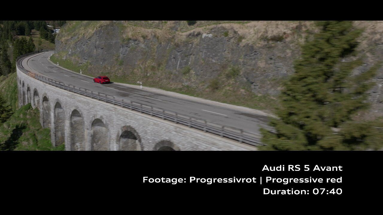 Audi RS 5 Avant Progressivrot – Footage (On-Location)