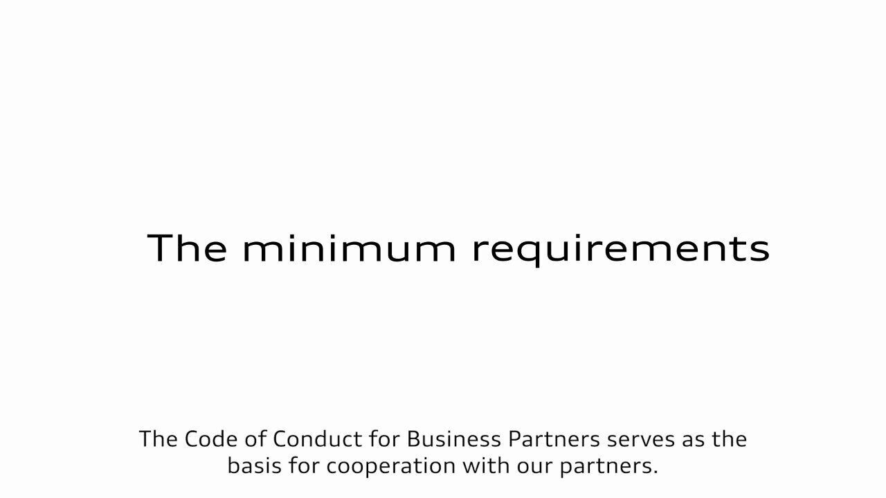 S-Rating – Minimum requirements