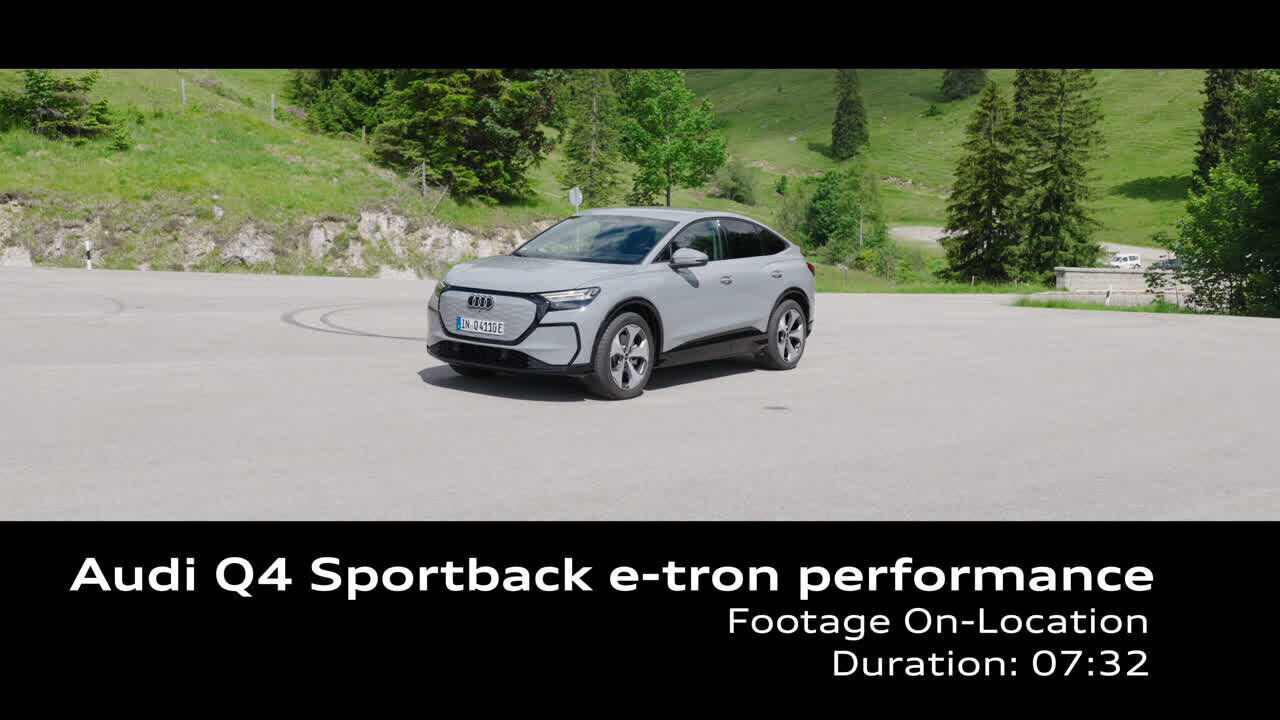 Audi Q4 Sportback e-tron performance – Footage (On-Location)