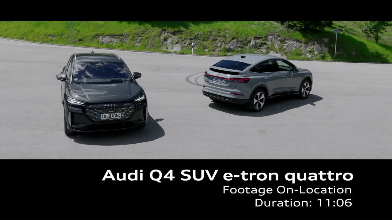 Audi Q4 SUV e-tron quattro – Footage (On-Location)