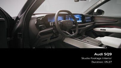 Audi SQ9 SUV Interior – Footage (Studio, vertical)