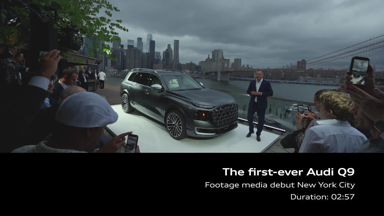 Die Medien-Weltpremiere des Audi Q9 – Footage (On-Location)