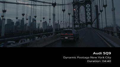 Audi SQ9 SUV in New York City – Footage (dynamic, vertical)