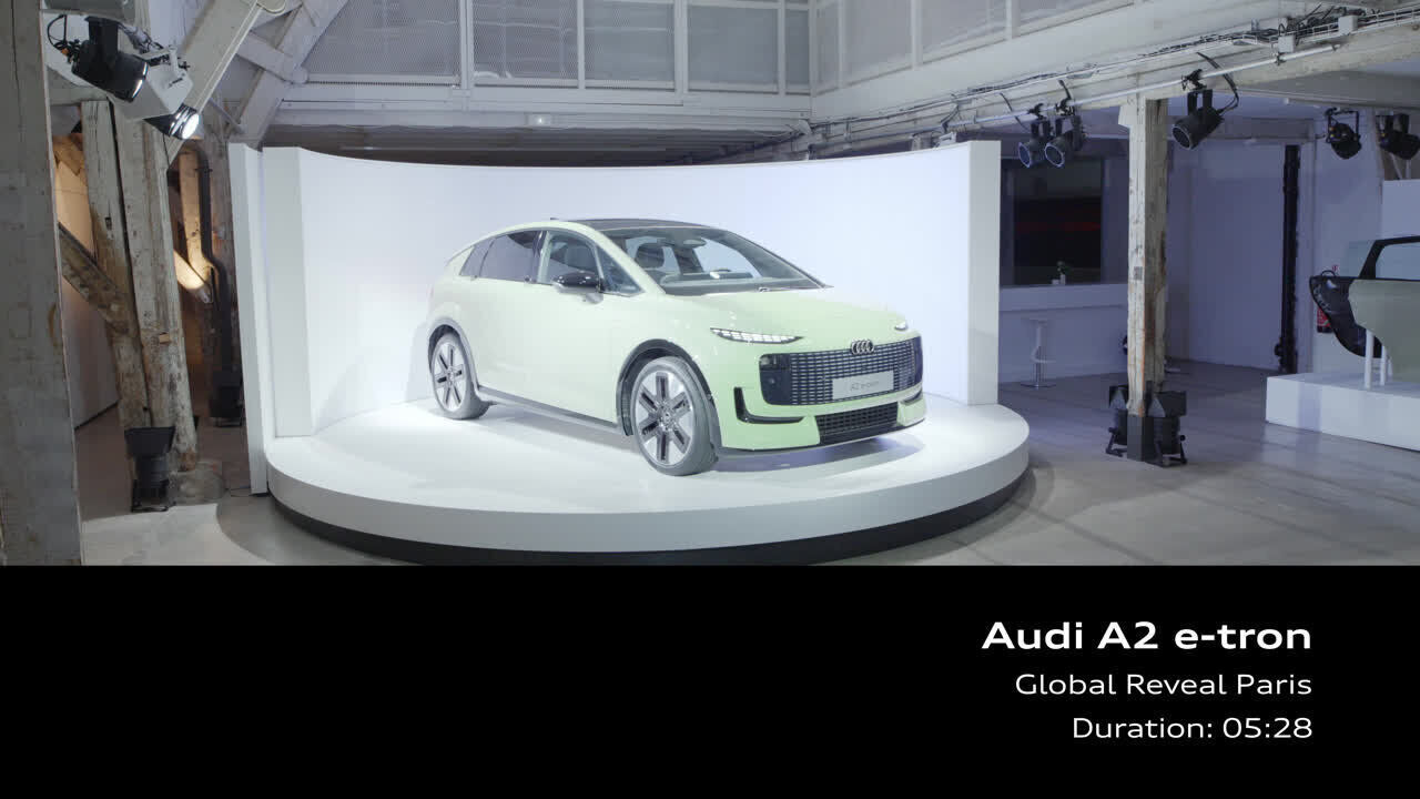 Die Enthüllung des Audi A2 e-tron – Footage (On-Location)