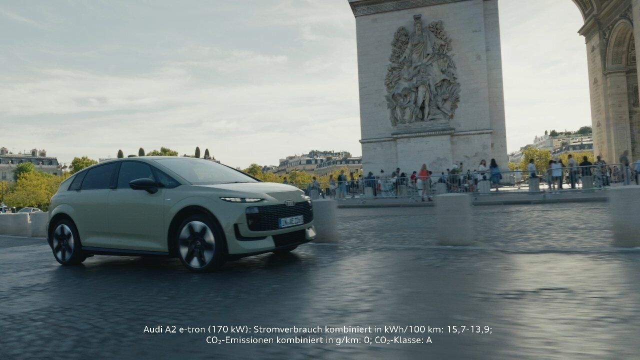 The Audi A2 e-tron in Paris