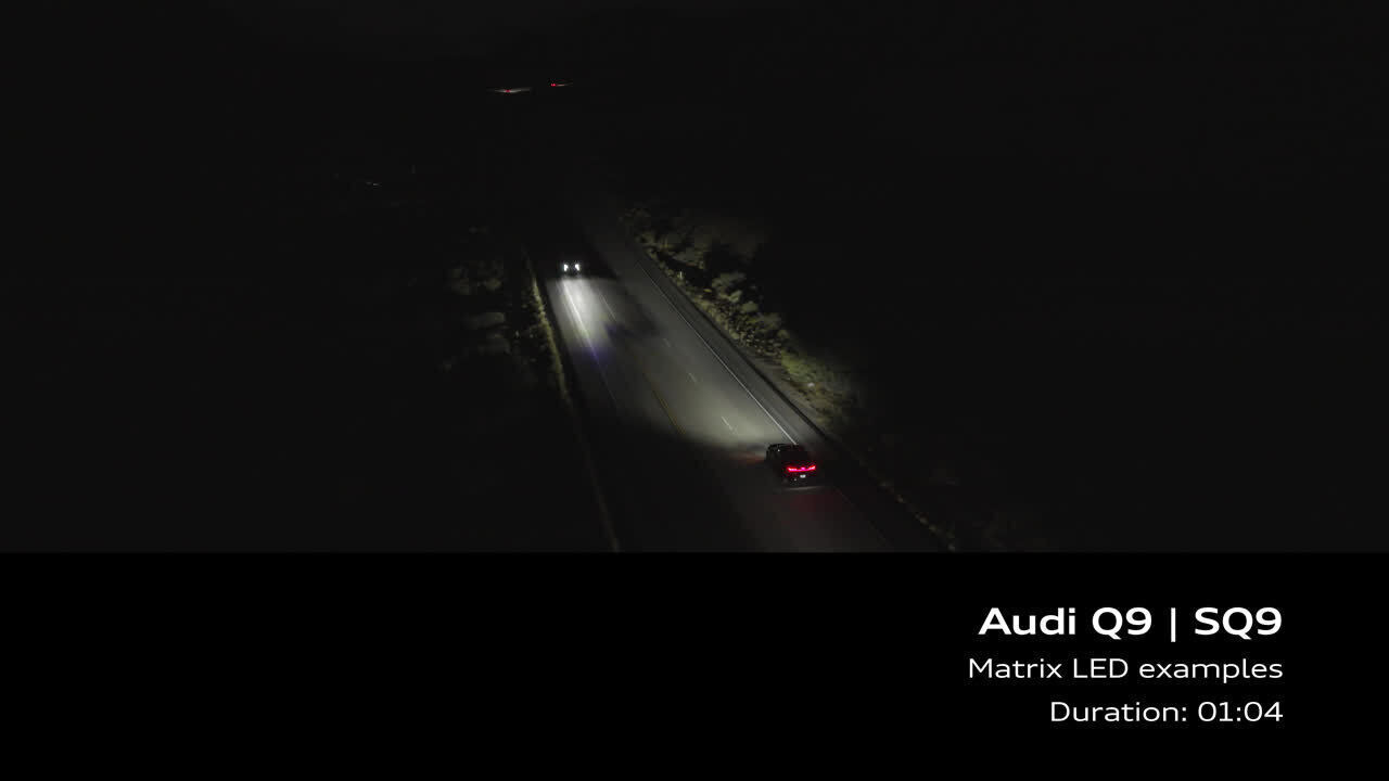 Audi Q9 SUV, Audi SQ9 SUV Lichttechnologie – Footage (On-Location)